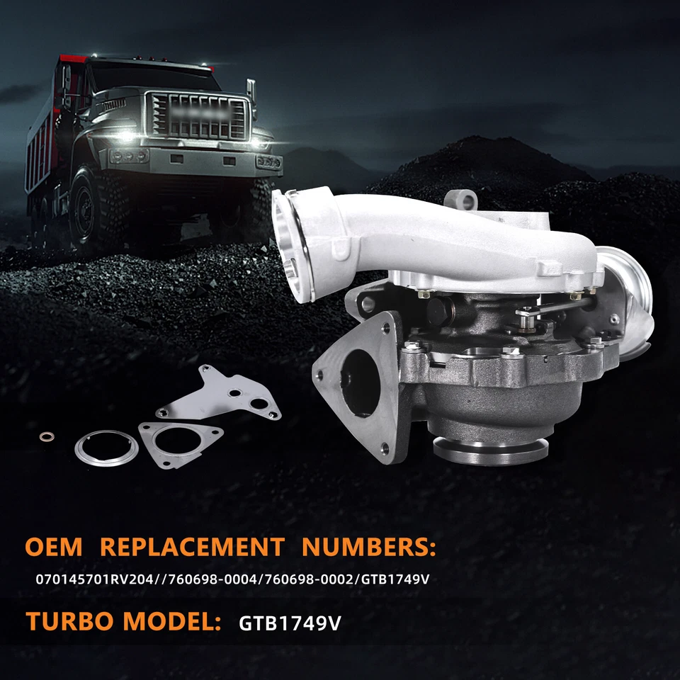 Turbolader für VW Transporter T5 2.5 TDI 96KW 130PS 760698 070145701R GTB1749V - Bild 3 von 4