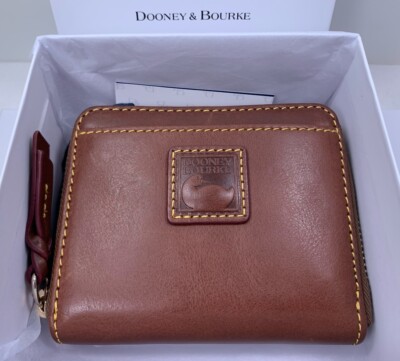 Dooney & Bourke Florentine Small Zip Around Wallet  Chestnut   Color