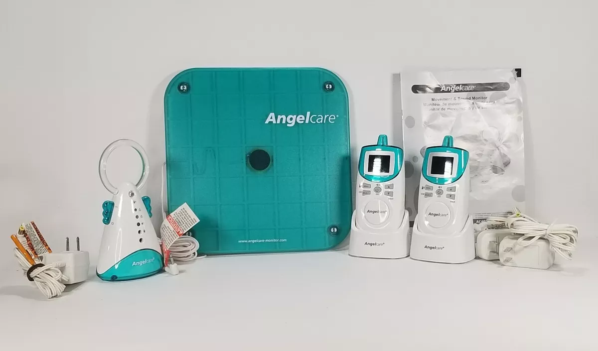 Flock digital sælge Angelcare Deluxe Plus Movement Sensor Sound Monitor Aqua White Light | eBay