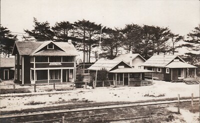 Rockaway Oregon PR&N Railroad RPPC Postcard AZO UNP 1904-1918