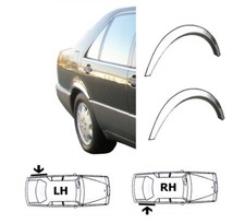 2STK/HINTEN Radlauf Zierleisten Chrom L+R für MERCEDES W140 S-Klasse 1991-1999 2STK/HINTEN Radlauf Zierleisten Chrom L+R für MERCEDES W140 S-Klasse 1991-1999