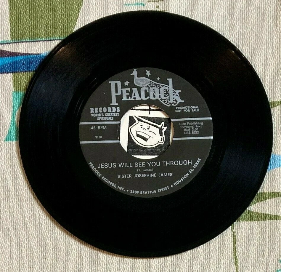 Sister Josephine James 45 Jesus Will See You Through 1966 Peacock Gospel  VG++ | eBay
