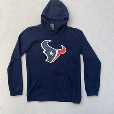 Houston Texans Hoodie Sweatshirt Youth Large Blue Logo Long Sleeve NFL