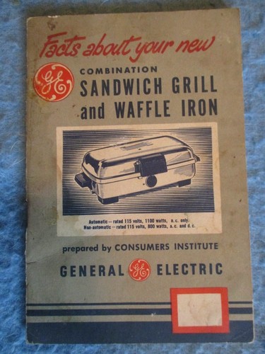 general electric waffle iron manual