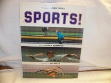 Sports! 1978 Large Sport Photography Book Signed by George Plimpton Great Photos