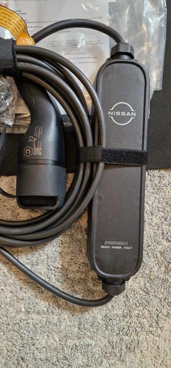 GENUINE NISSAN LEAF ARIYA TYPE 2 UK 3 PIN HOME GRANNY CHARGER