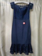BNWT Chi Chi London Madison Ladies Dress Size 8 Navy Prom/Evening/Wedding