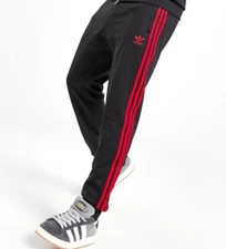 NEW MENS ADIDAS ORIGINALS SUPERSTAR TREFOIL TRACK PANTS ~ SIZE LARGE #IT7139