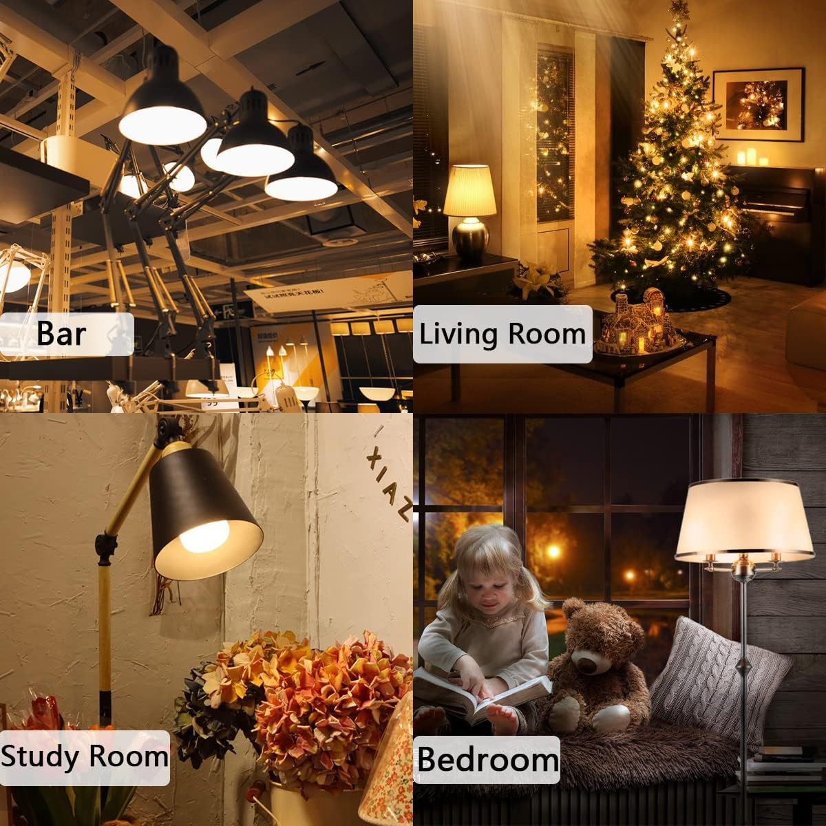 150 Watt Led Bulb, 2500LM Bright Led Light Bulbs, 23W Warm White 2700K, A21 Led Falak Tayyeb