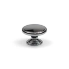 10x Chrome Cabinet Knobs Polished Kitchen Cupboard Door Drawer Round Pull Handle