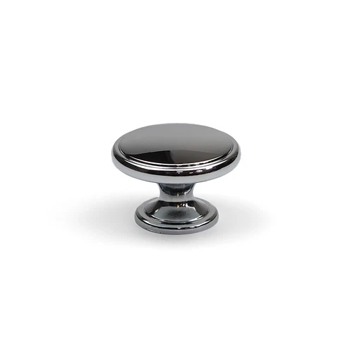10x Chrome Cabinet Knobs Polished Kitchen Cupboard Door Drawer Round Pull Handle