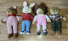 Lot Of 4 1995 Vintage 13 Eden Marc Brown Arthur Plush Dolls