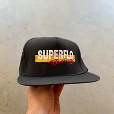 Vintage Superflo Racing Snapback Hat Cap Made In USA