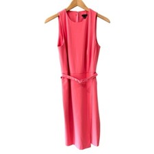 Ann Taylor women Cutaway Wrap Sheath dress 2 coral Passionfruit work capsule NWT