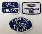 <!--F#f_0-->3- Ford Uniform Patches Quality is Job One Q1 - GENUINE PARTS & Trucks vintage<!--F/-->