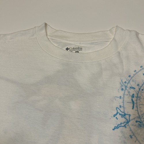 Camisa Columbia PFG Para Hombres Talla XL Extra Grande Blanca Pesca Offshore Logo Camiseta - Imagen 9 de 15