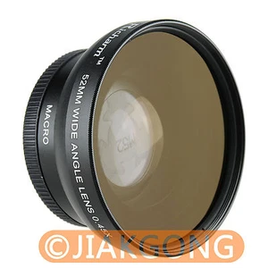 HIGH QUALITY 52mm 0.45x WIDE Angle + Conversion macro LENS 52 0.45