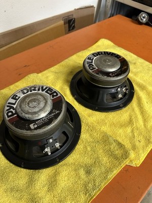 2 old school USA MADE Pyle Driver 8'' subwoofers - SW817/2 