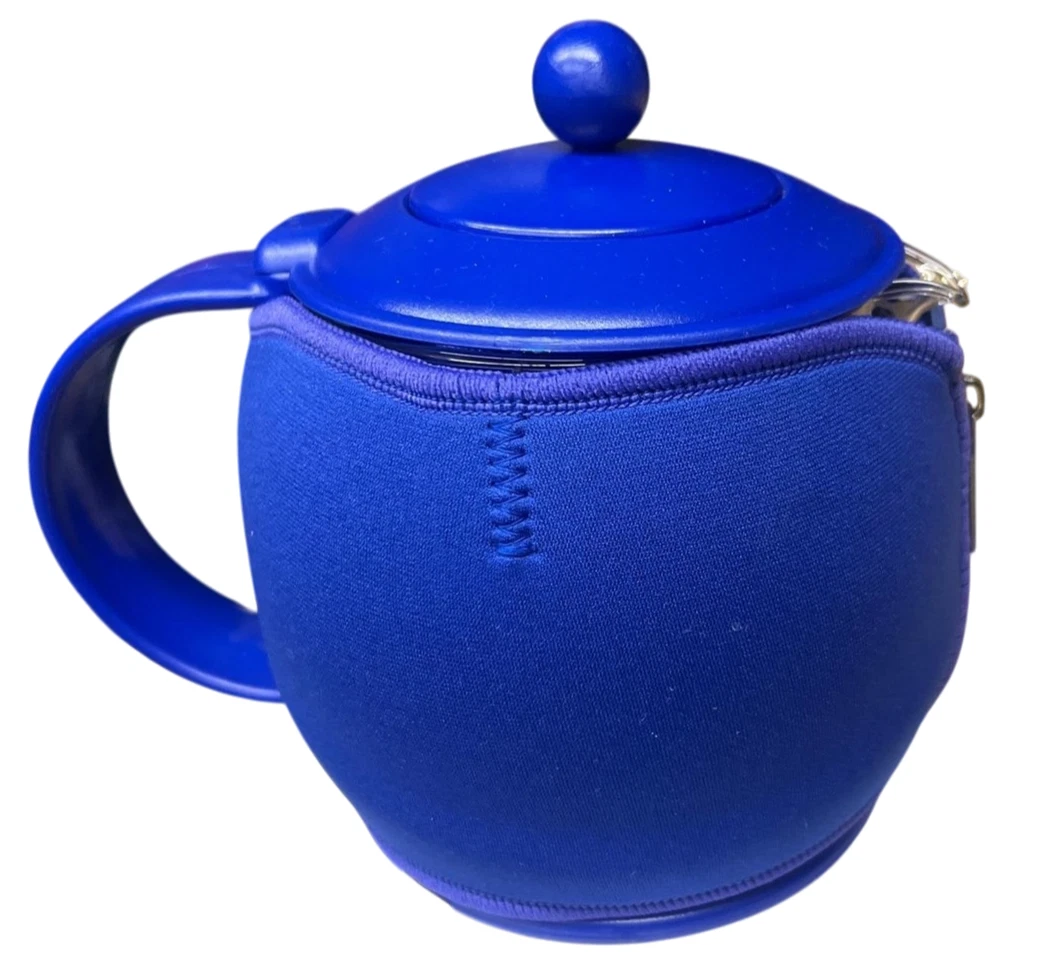 BonJour Prosperity Teapot with Insulated Jacket, Blue NEW