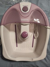 Conair FB3 Foot Bath Spa White Purple Vibration Heat Function