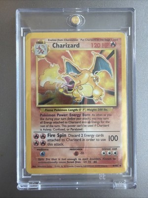 Charizard - 4/102 - Base Set - 1999 - Holo Rare - Pokémon - LP - Vintage - WOTC