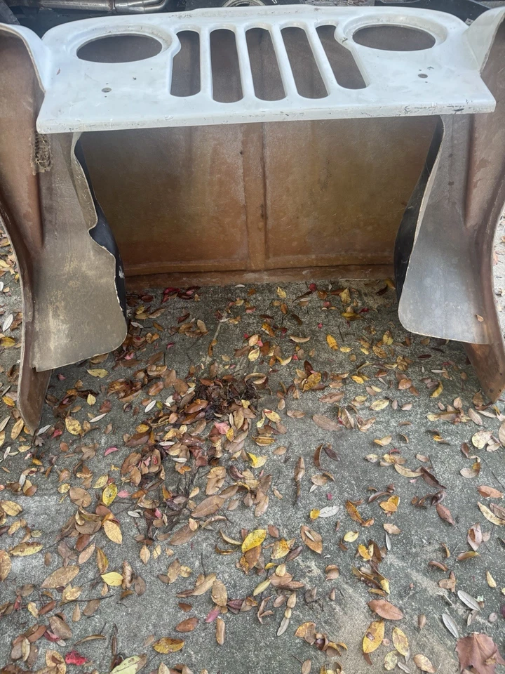 Jeep DJ-5 CJ-5 Fibra de Vidrio Clip Frontal Correo Jeep Capó Guardabarros y Parrilla Foto 3 de 3