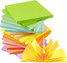 18 Pack Pop Up Sticky Notes, 3x3 inch Colorful Pop-up Sticky Notes, Brightly Col