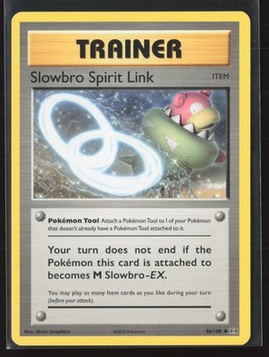 Slowbro Spirit Link Uncommon XY - Evolutions 86/108 NM Pokemon Card