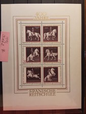 Briefmarken Österreich, von 1972,  Satz + Block postfrisch, Spanische Reitschule