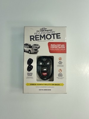 Car Keys Express KEYLESS ENTRY REMOTE GMRM-MZ0RE Buick, Cadillac, Chevrolet, GMC