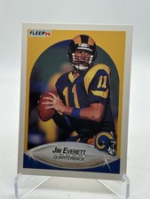 1990 Fleer - Jim Everett Rams Purdue University Football
