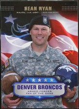 2008 Topps - Armed Forces Fans of the Game Football Major Sean Ryan #AFF-SR NM