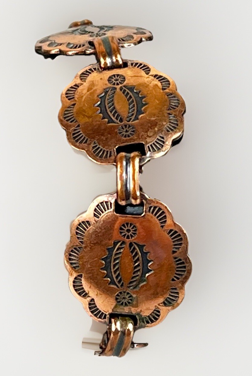 VTG Solid Copper Southwestern Native American Con… - image 4