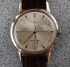 VINTAGE TIMEX VISCOUNT 1960 SELF WIND WATCH Men Rare Crosshair Dial  WORKS/RUNS