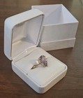 10K China: Yellow Gold Pear shaped Amethyst 8.5mmx13mm Ring Size 8.25 — photo 9