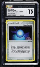 CGC 10 GEM MINT Rare Candy 90/110 EX Holon Phantoms Reverse Holo Stamped Pokemon