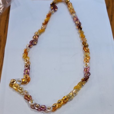 Multicolor Plastic Beaded Necklace, Bead Chain, No Main/Secondary Stone, 0 Gems