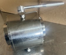 Stainless Steel Wash 4" SS Sanitary Ball Valve Used Surplus