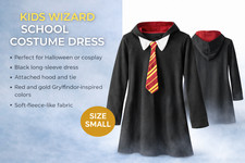 Harry Potter Gryffindor Dress-Up Costume with Wand, Scarf, Tie and Hooded Robe