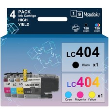 LC404 Ink Cartridges for Brother MFC-J1205W MFC-J1215W MFC-J1205W XL