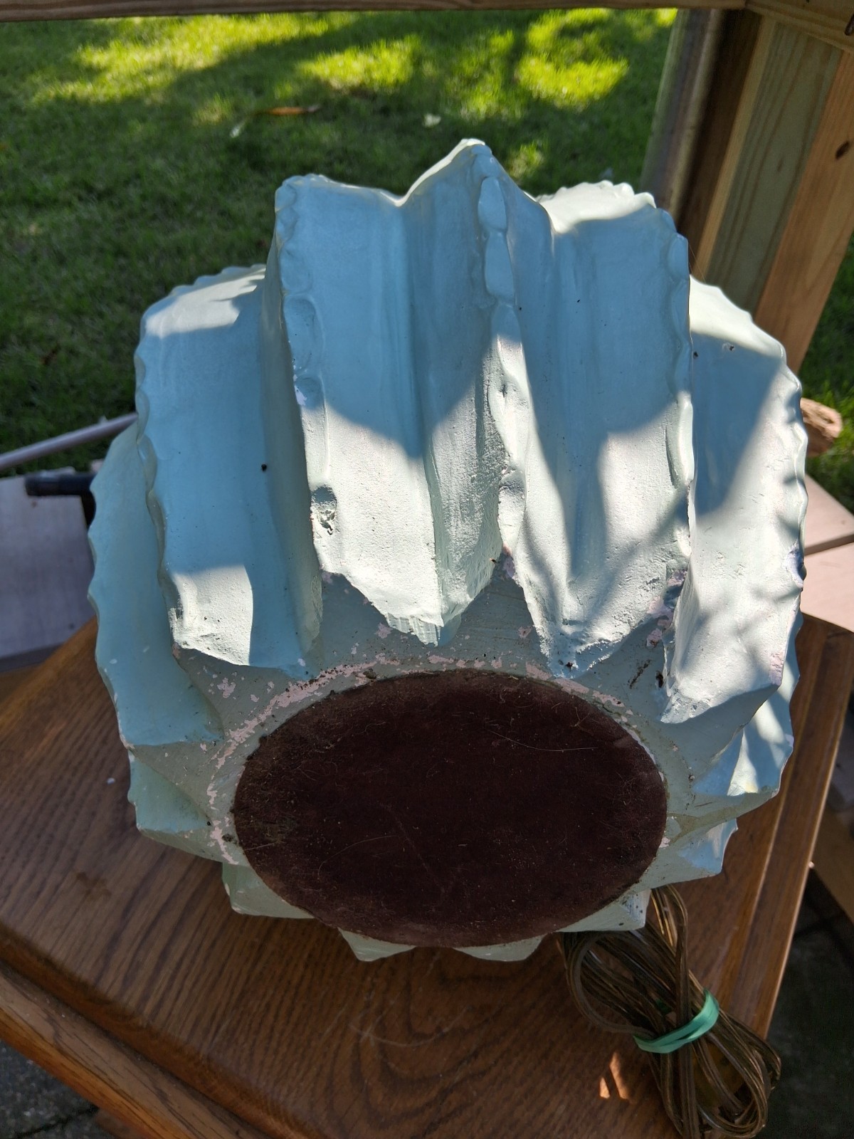 Vintage Signed Alsy Cresswell Tourquoise Cactus Lamp