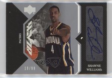 2006-07 Upper Deck UD Black Auto Rookies 19/99 Shawne Williams #AR-WI Auto 0f6
