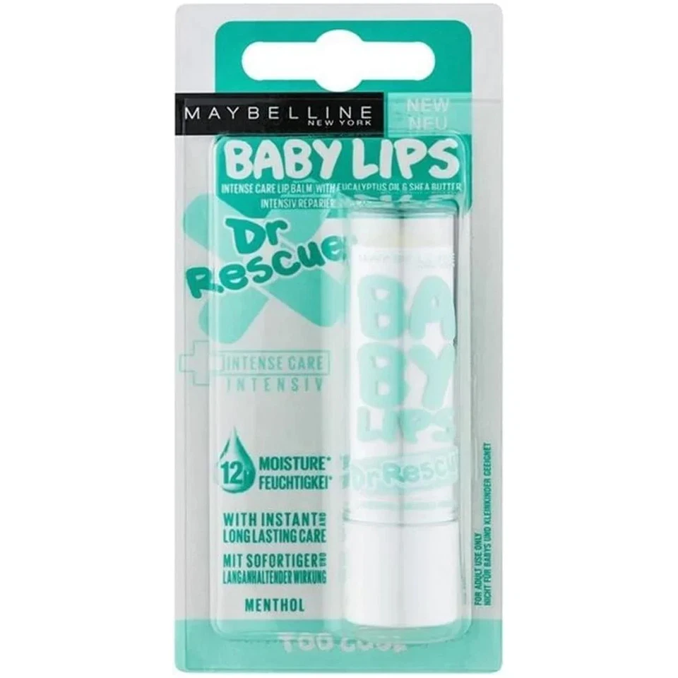 MAYBELLINE NEW YORK Maybelline Baby Lips Dr Rescue – Cooling Lip Balm Treatment Too Cool