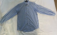 Brooks Brothers Men s No Iron Blue Plaid Shirt Size 16 - 35