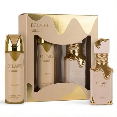 Lattafa Eclaire 2 Pcs Gift Set With 100ml EDP + 200ml Perfumed