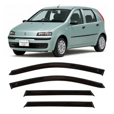Tape-on Window Visors Rain Guards Fit Fiat Punto Ii 5d 1999-2003 Wind Deflectors Tape-on Window Visors Rain Guards Fit Fiat Punto Ii 5d 1999-2003 Wind Deflectors
