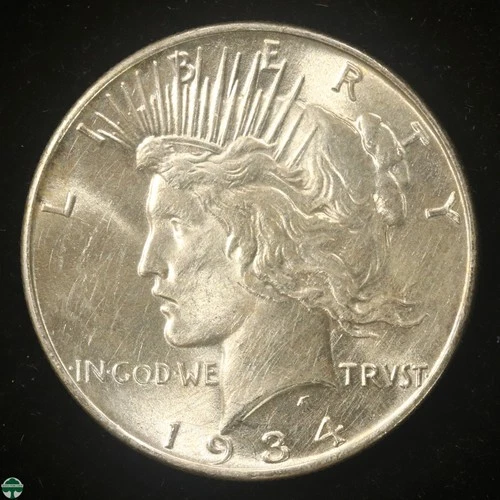 1934-P Silver PEACE Dollar - Uncirculated Details