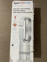 Dyson AM09 Hot + Cool Jet Focus Fan Heater White/Silver Remote Boxed Like New