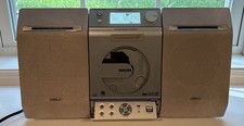 Philips MCM276R/37 Micro Stereo System CD Radio w/ Speakers USB NO Remote Tested