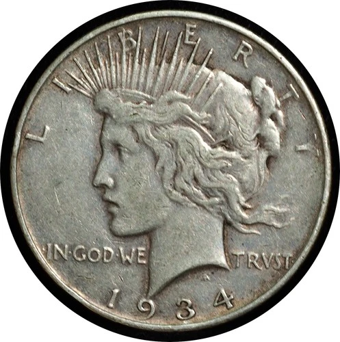 1934-D Peace Dollar XF